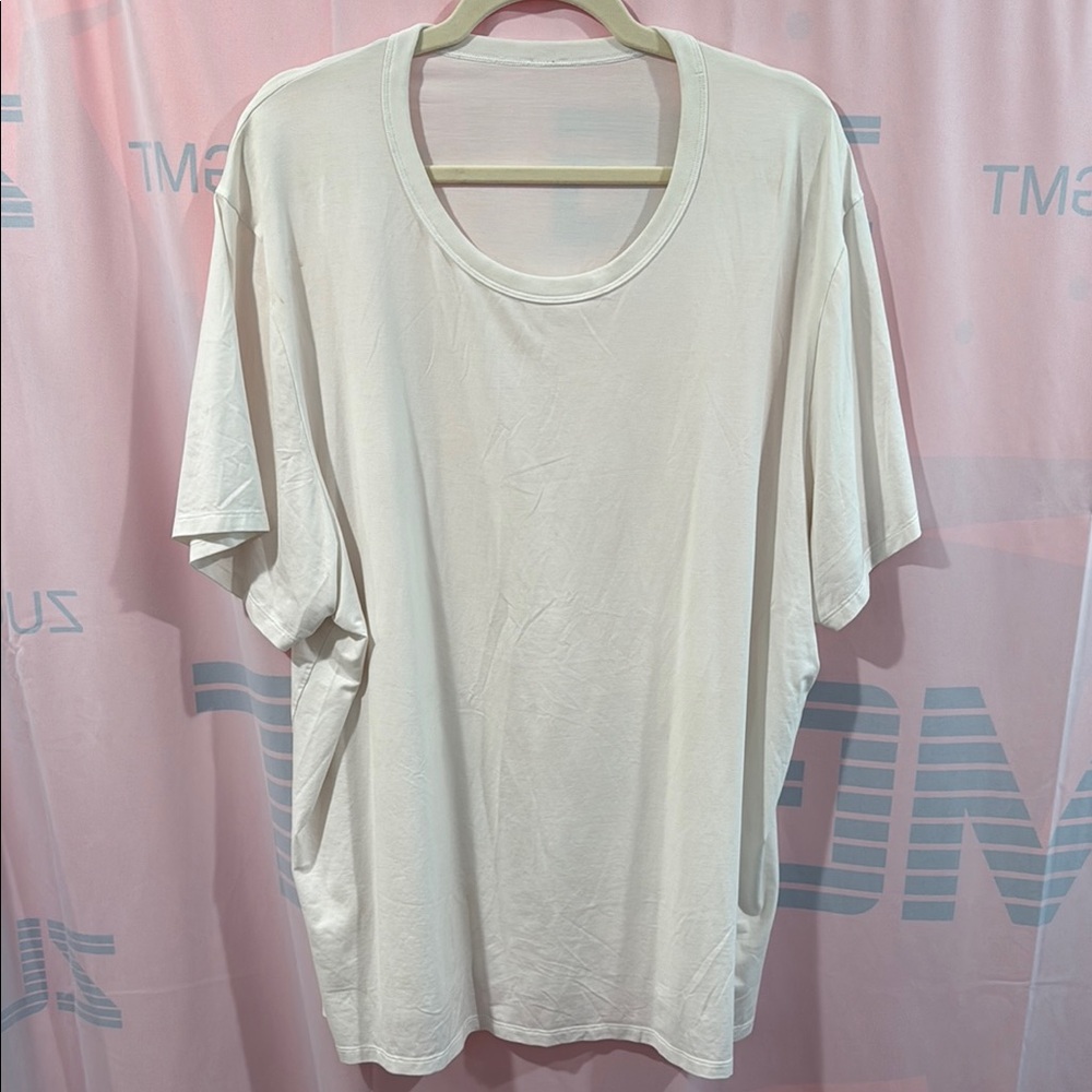 Casual white mens Lululemon T-shirt 3XL